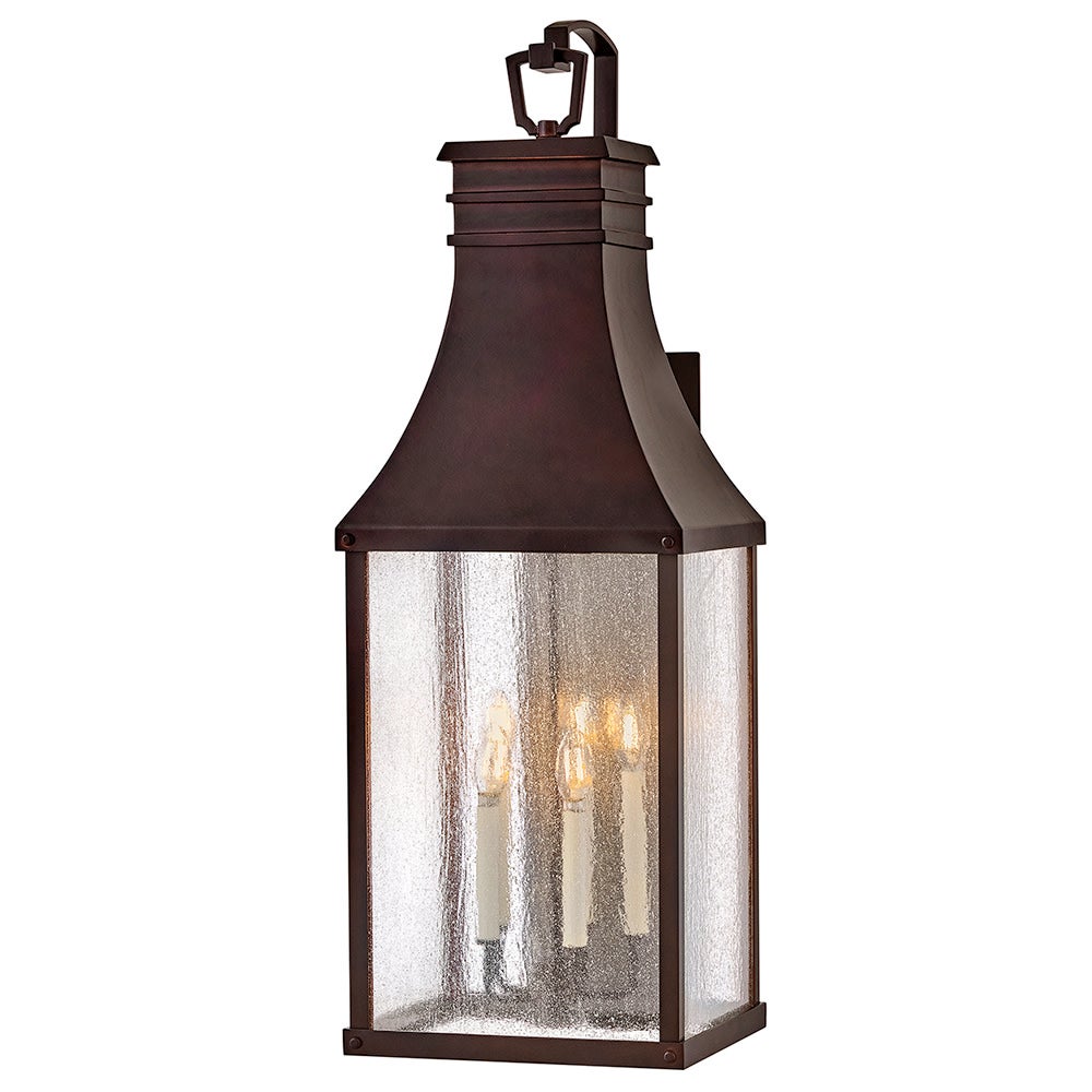 Beacon Hill Outdoor Wall Light in Blackened Copper by Hinkley