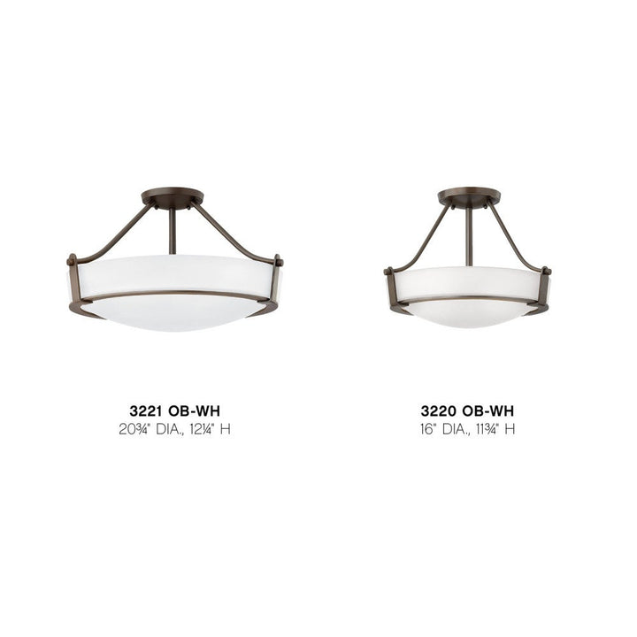 Hathaway Medium Semi-Flush Mount