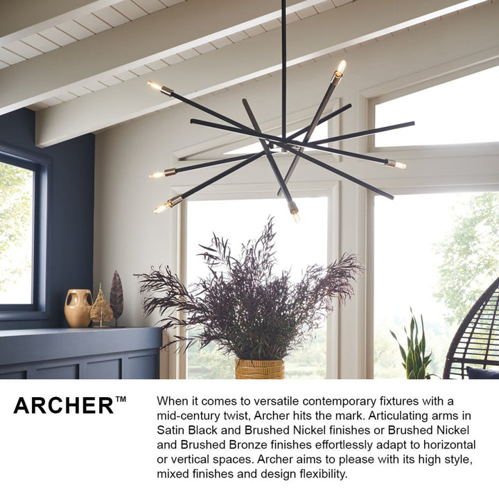 Archer Adjustable Single Tier Chandelier