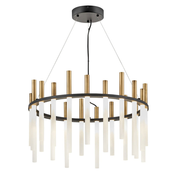 Echo Chandelier, Medium LED Single Tier Chandelier, by Hinkley