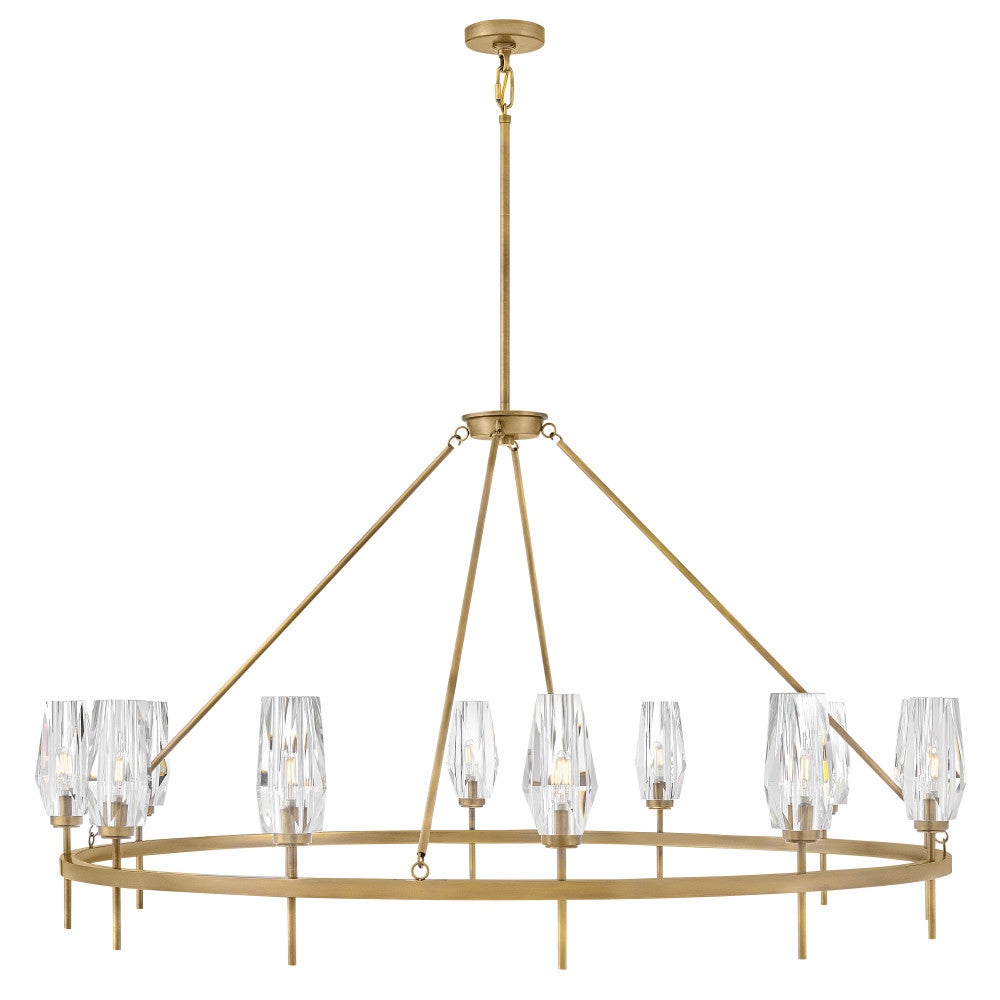 Ana Single Tier Chandelier in Heritage Brass by Hinkley