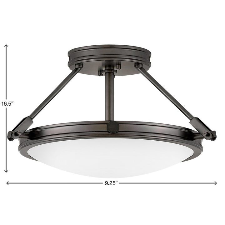 Collier Medium Semi-Flush Mount