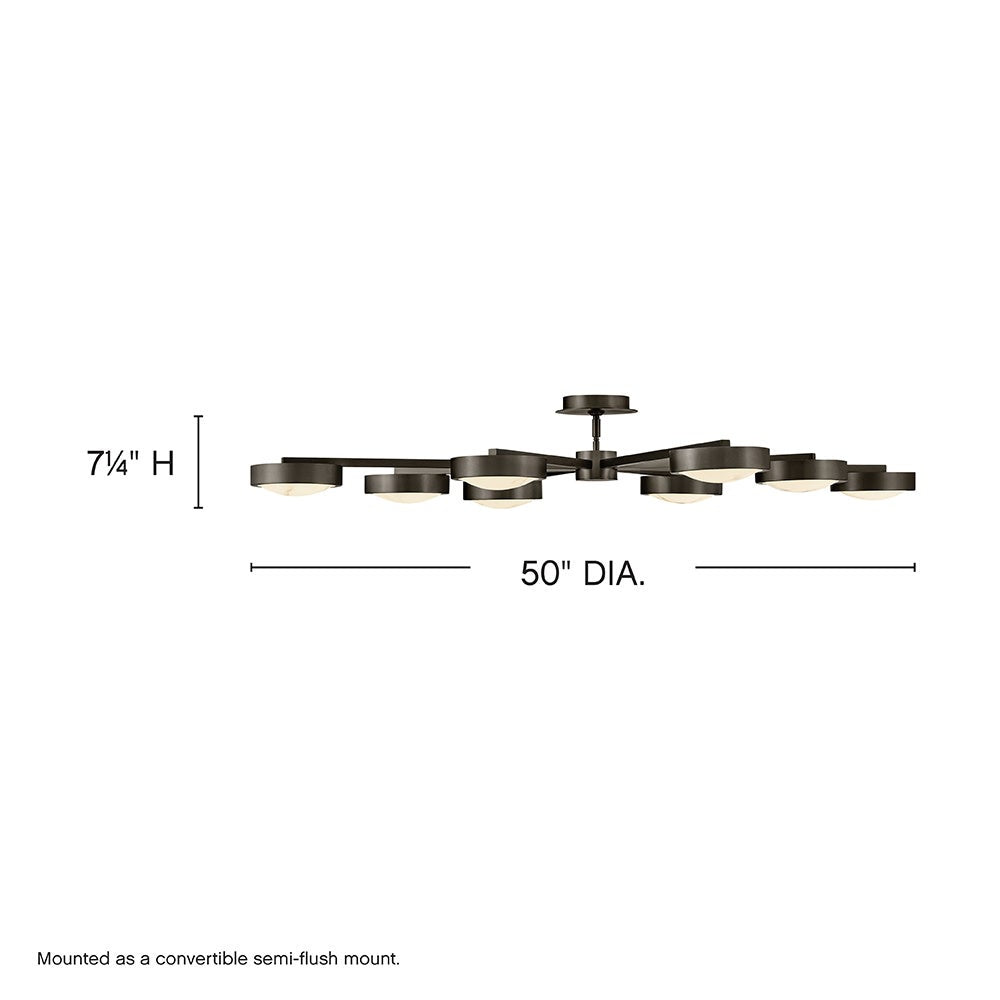 Cava Large Convertible Semi-Flush Mount