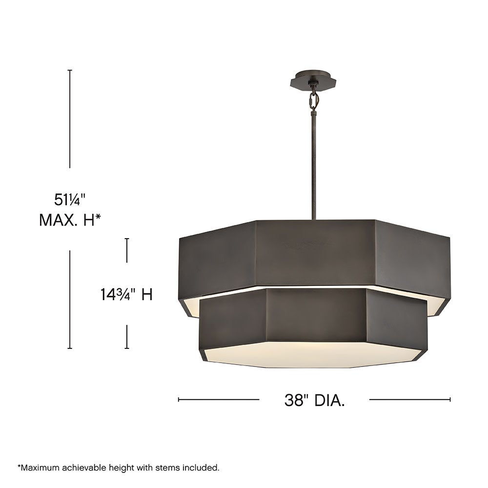 Facet Medium Convertible Chandelier