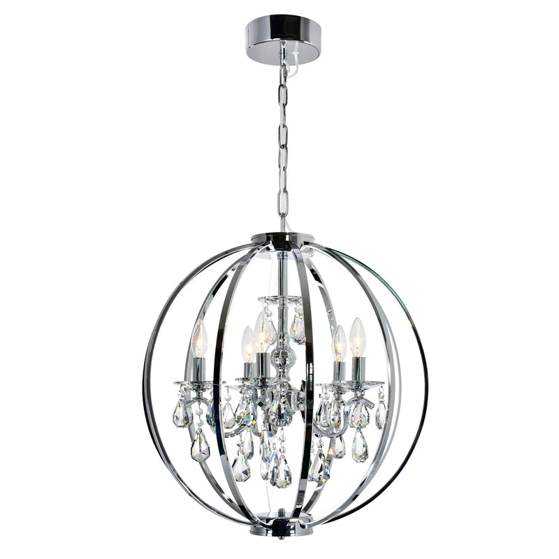 Abia - Chandelier with Crystals