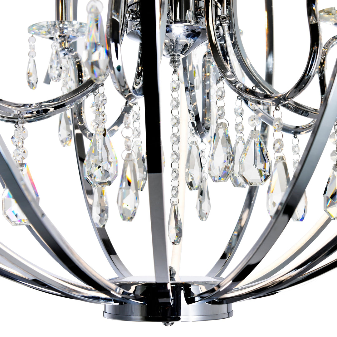 Abia - Chandelier with Crystals