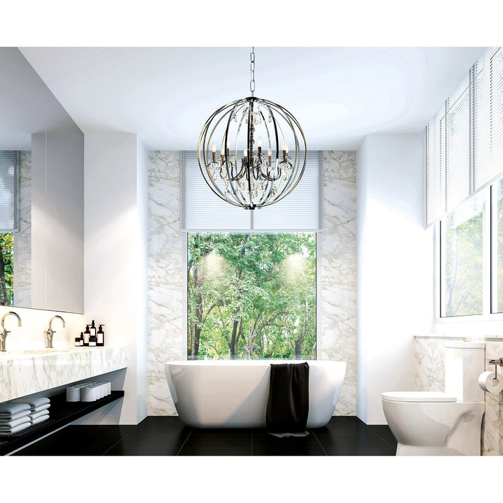 Abia - Chandelier with Crystals
