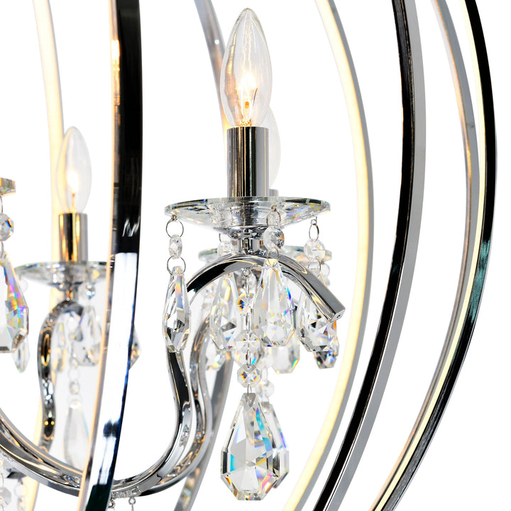 Abia - Chandelier with Crystals