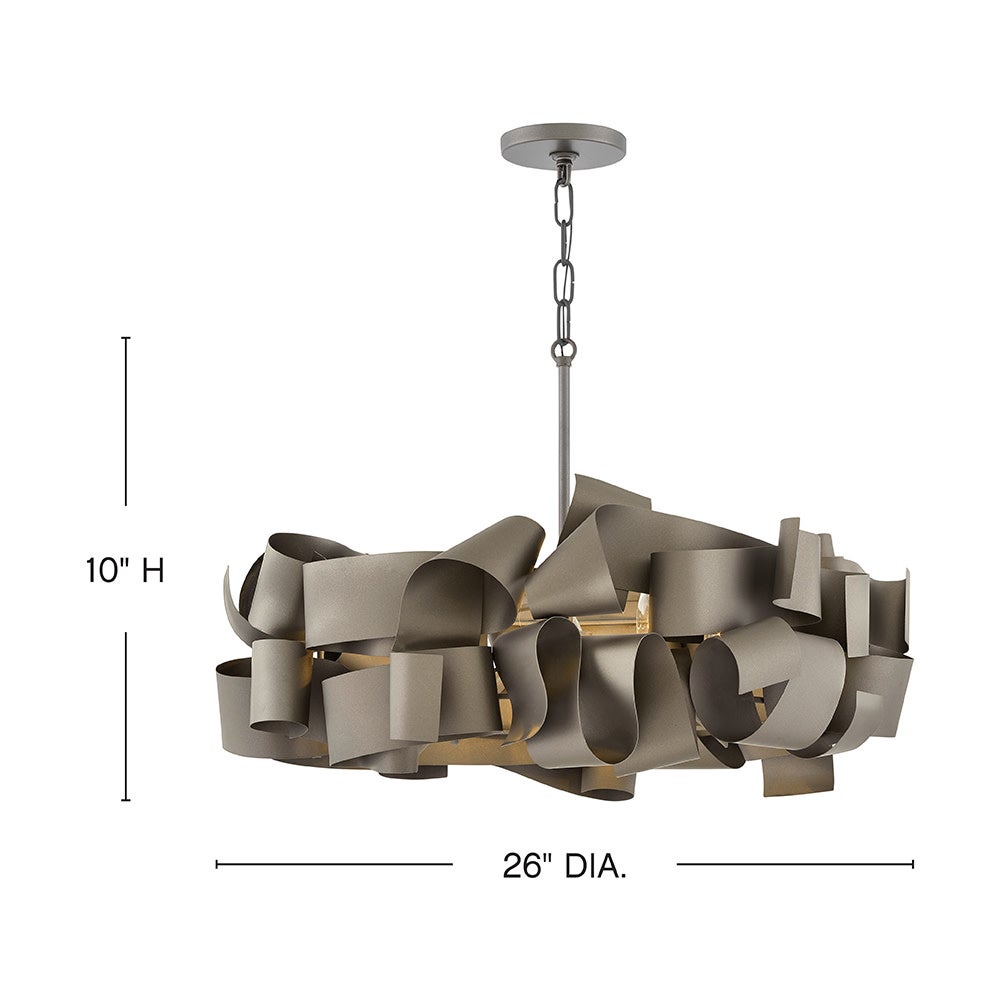 Delfina Medium Single Tier Chandelier by Hinkley - view 4
