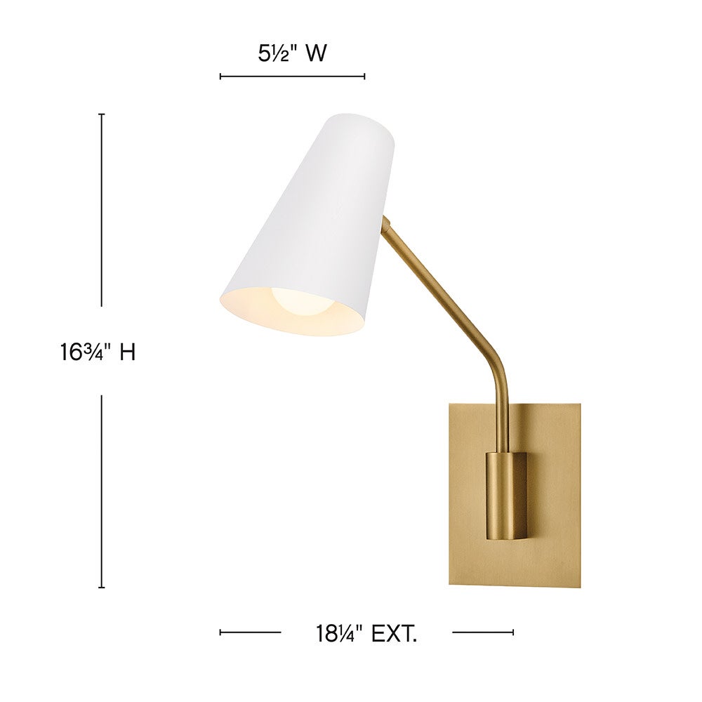 Bray Medium Swing Arm Single Light Sconce