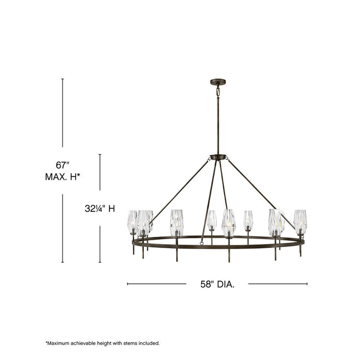 Ana Single Tier Chandelier by Hinkley - view 17