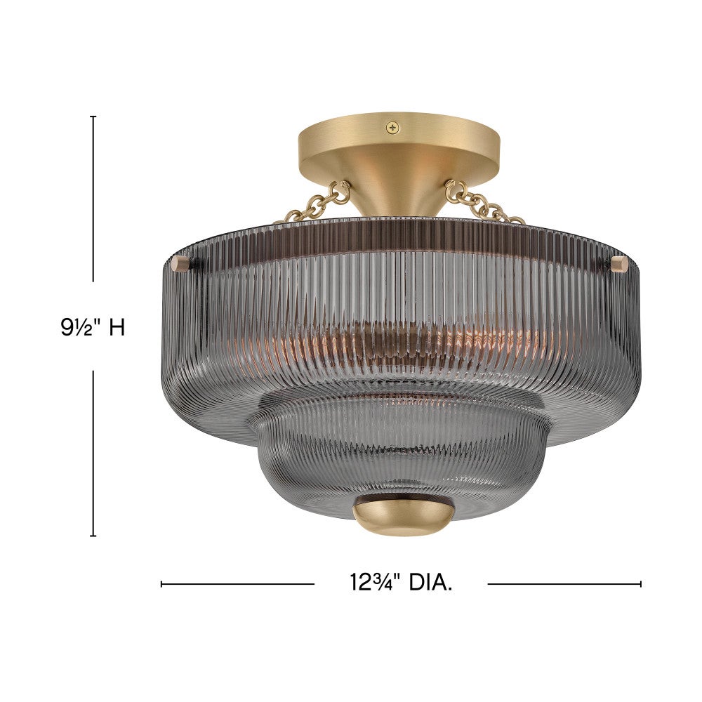 Adella Small Semi-Flush Mount