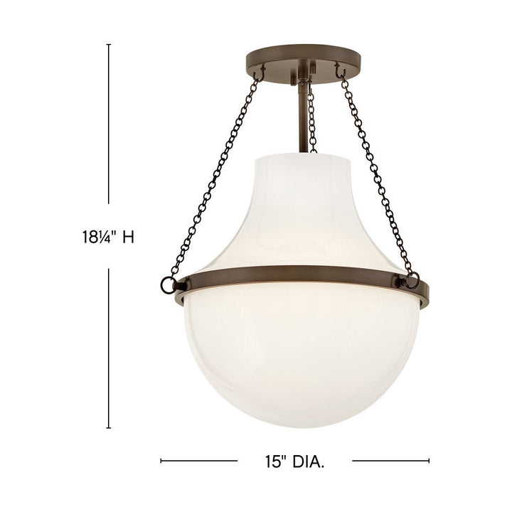 Collins Medium Semi-Flush Mount