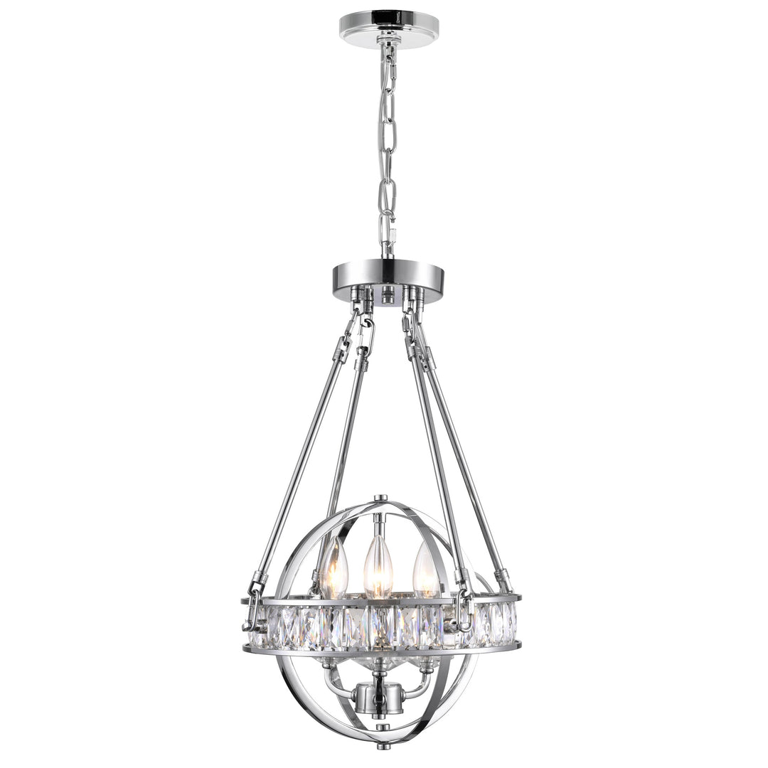 Arkansas - 3 Light Pendant with Crystals