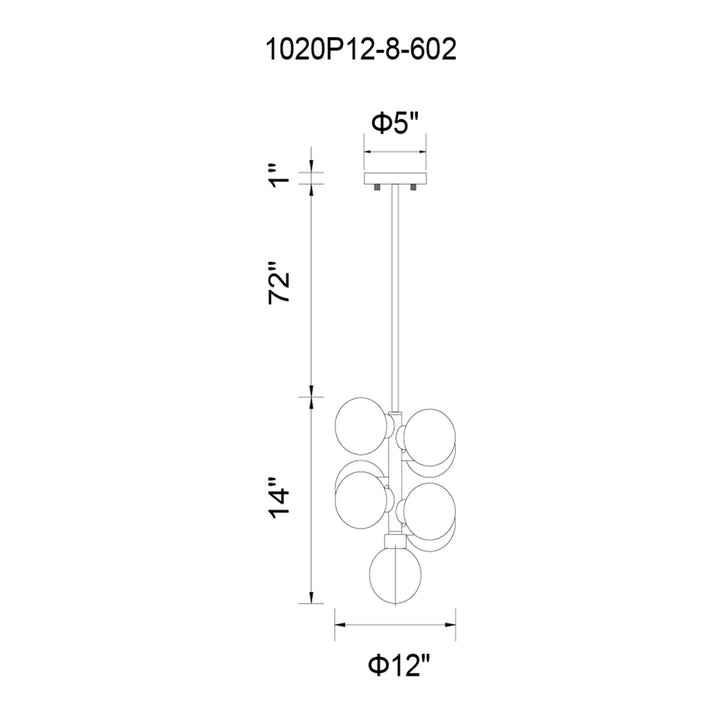 Arya - 8 Light Pendant