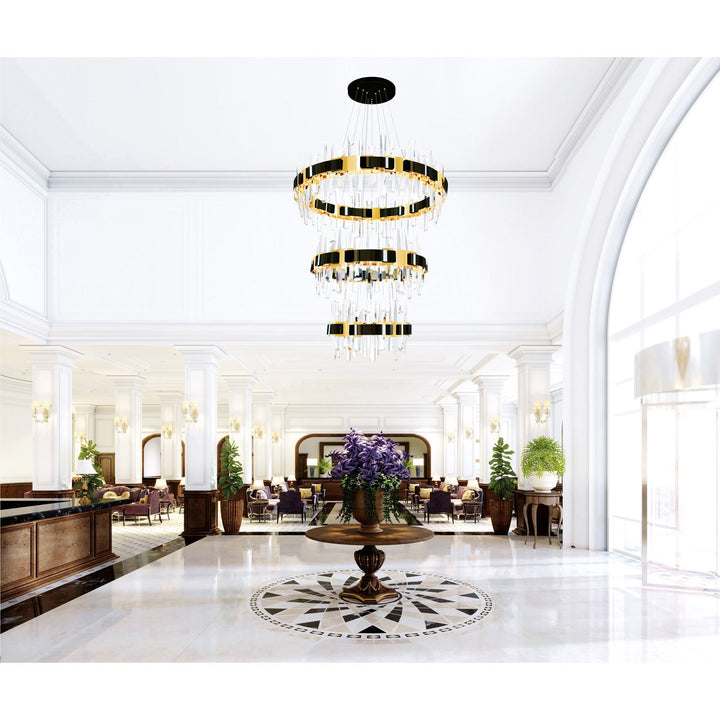 Aya - LED Chandelier with Crystals by CWI Lighting - view 22