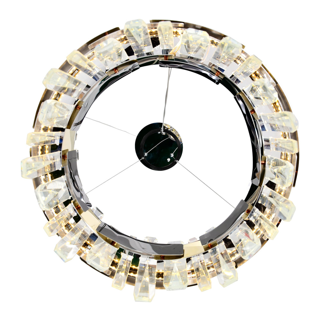 Aya - LED Chandelier with Crystals by CWI Lighting - view 8