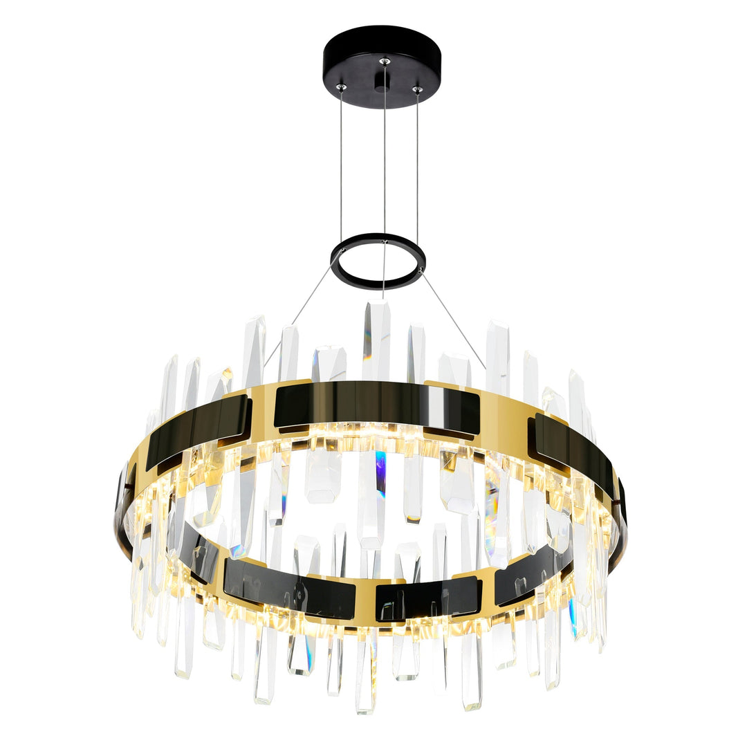 Aya - LED Chandelier with Crystals by CWI Lighting - view 12