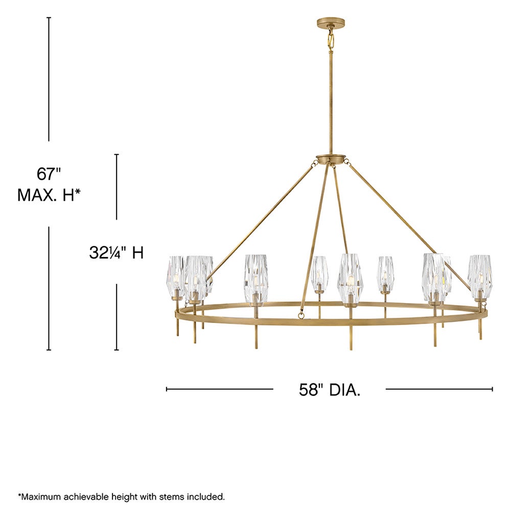 Ana Single Tier Chandelier by Hinkley - view 24