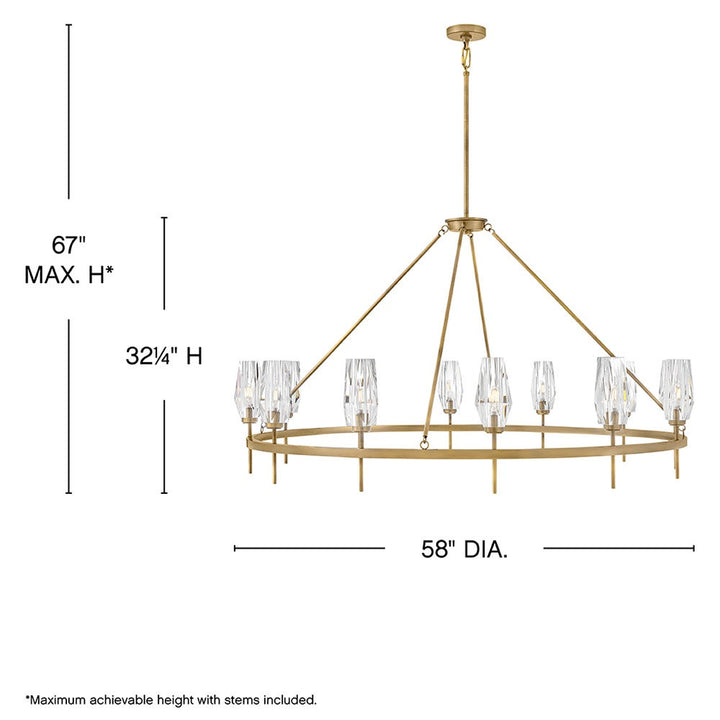 Ana Single Tier Chandelier by Hinkley - view 24