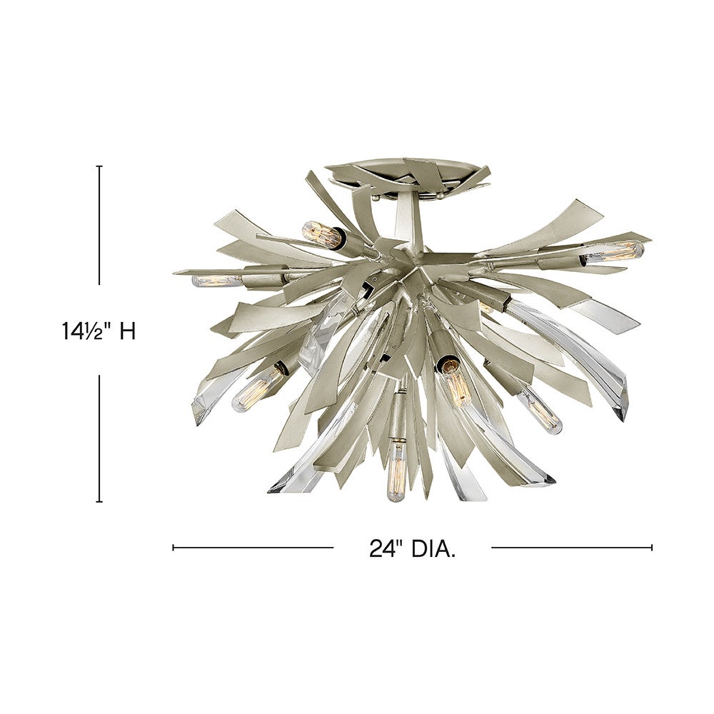 Vida Large Semi-Flush Mount