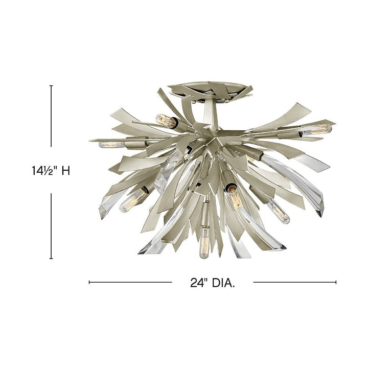 Vida Large Semi-Flush Mount