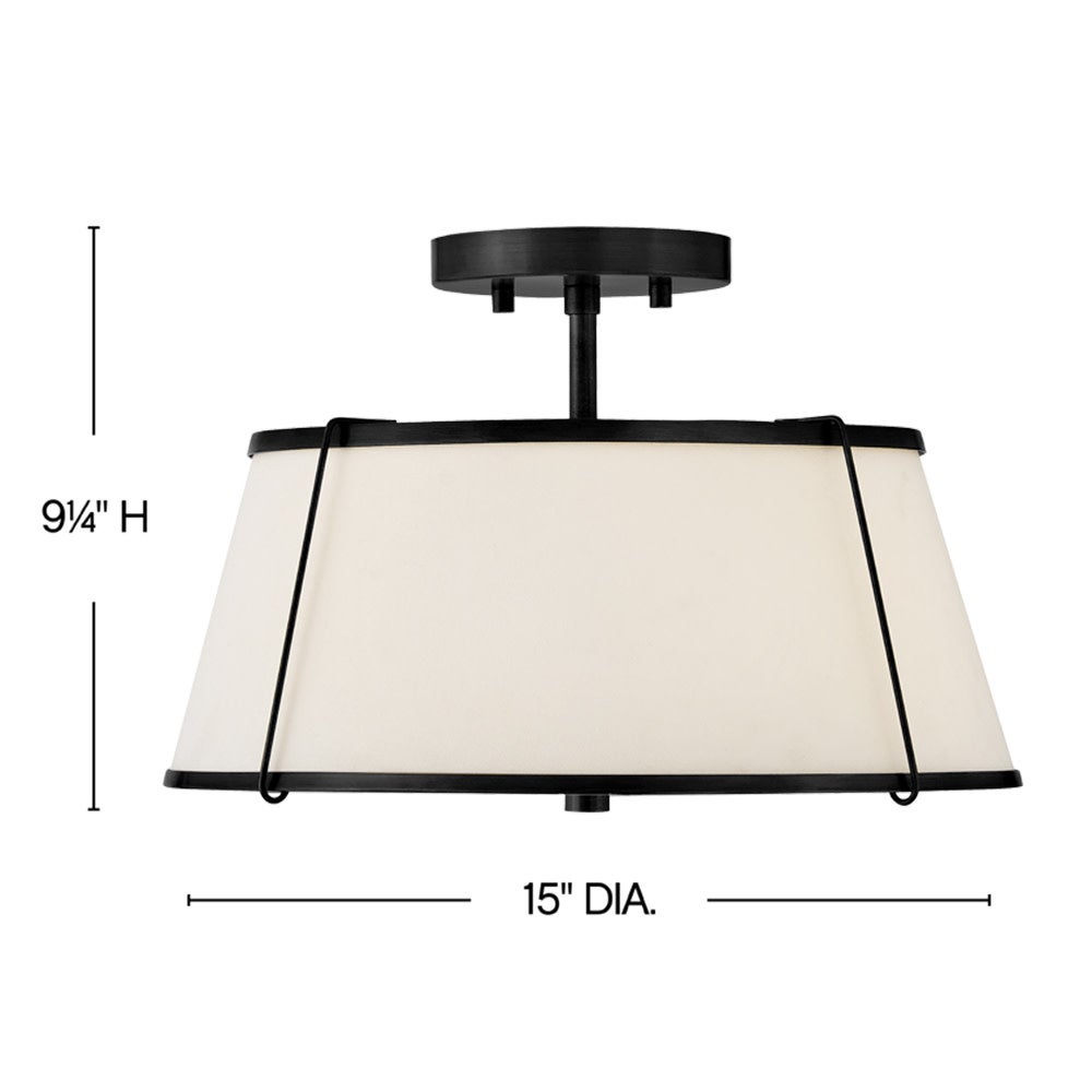 Clarke Medium Semi-Flush Mount