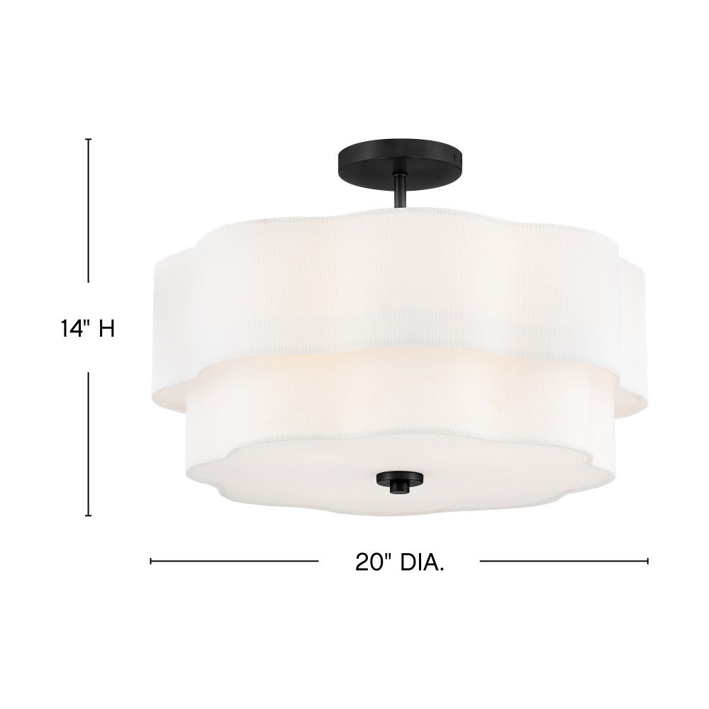 Gwen Medium Semi-Flush Mount