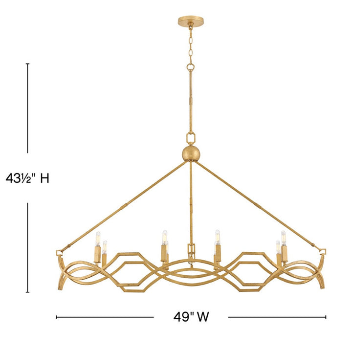 Leona Medium Eight Light Linear