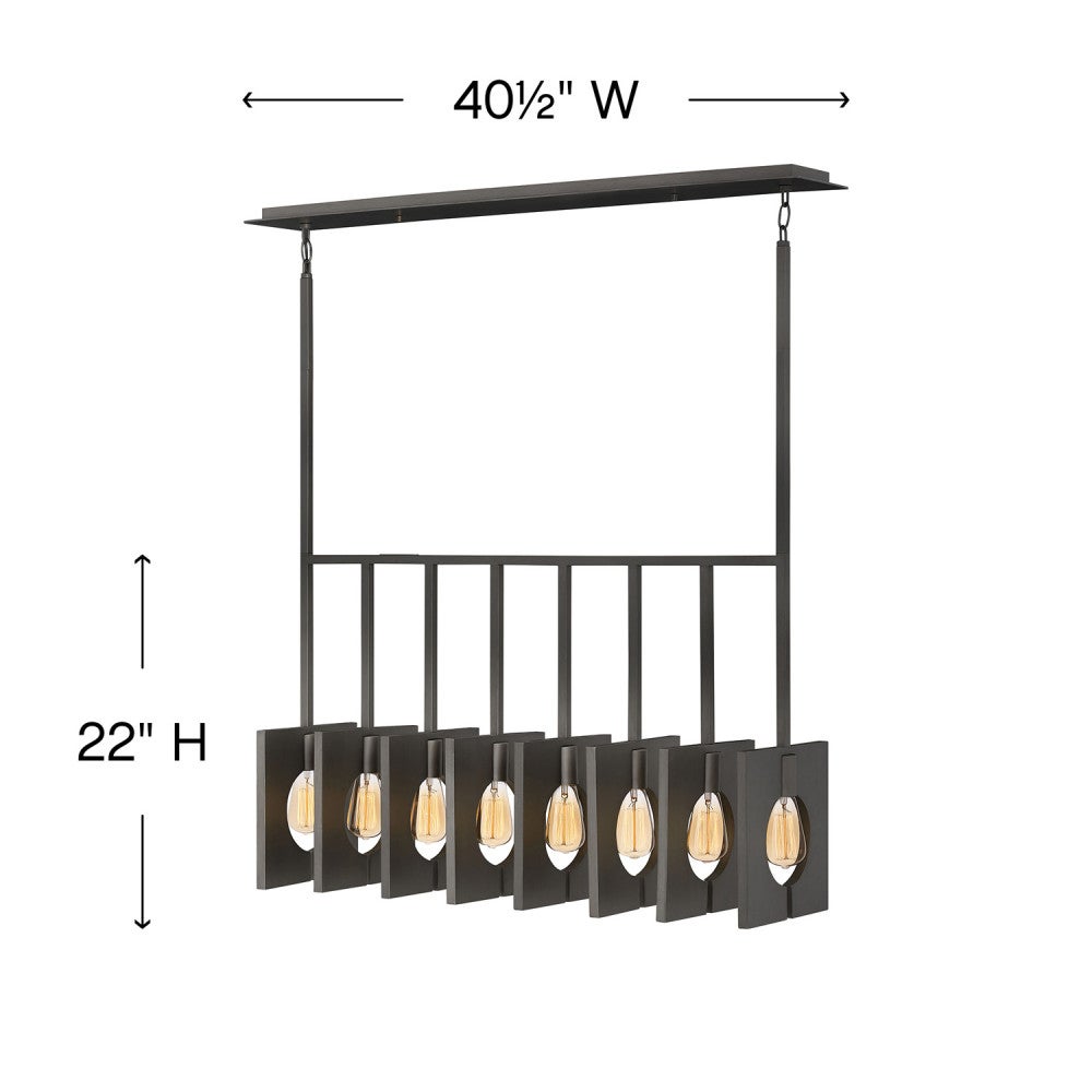 Ludlow Small Eight Light Linear