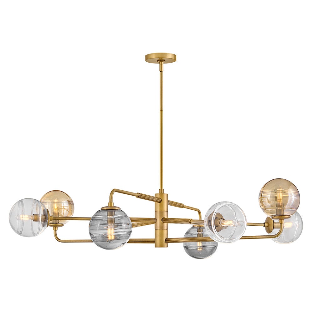 Oberon Large Adjustable Single Tier Chandelier