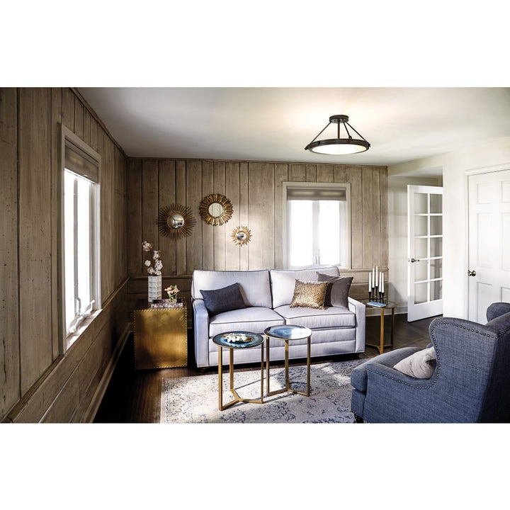 Collier Medium Semi-Flush Mount
