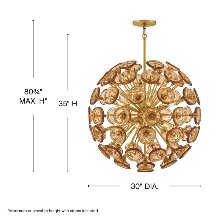 Maya Medium Globe Chandelier
