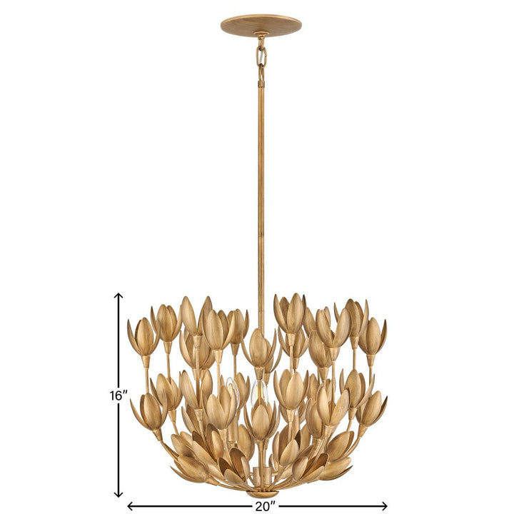 Flora Medium Convertible Semi-Flush Mount