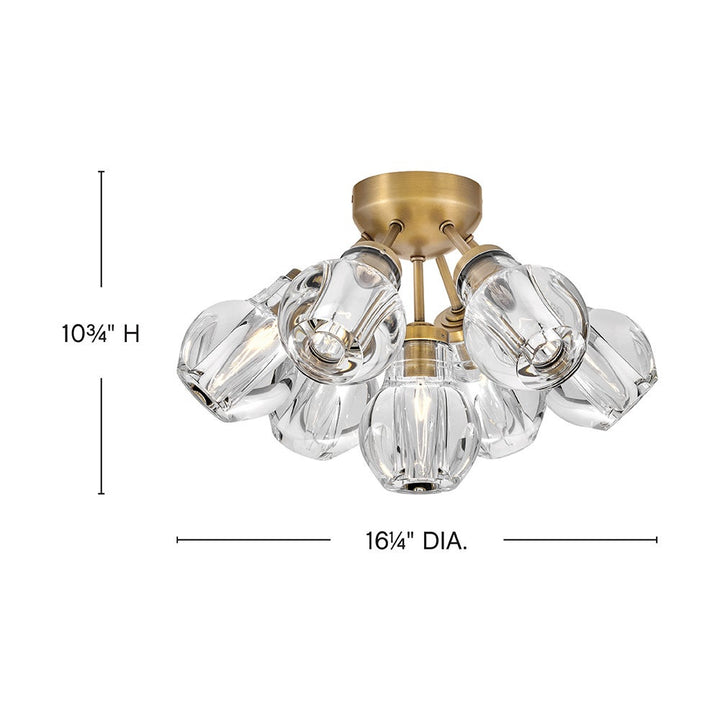 Elise Medium Semi-Flush Mount