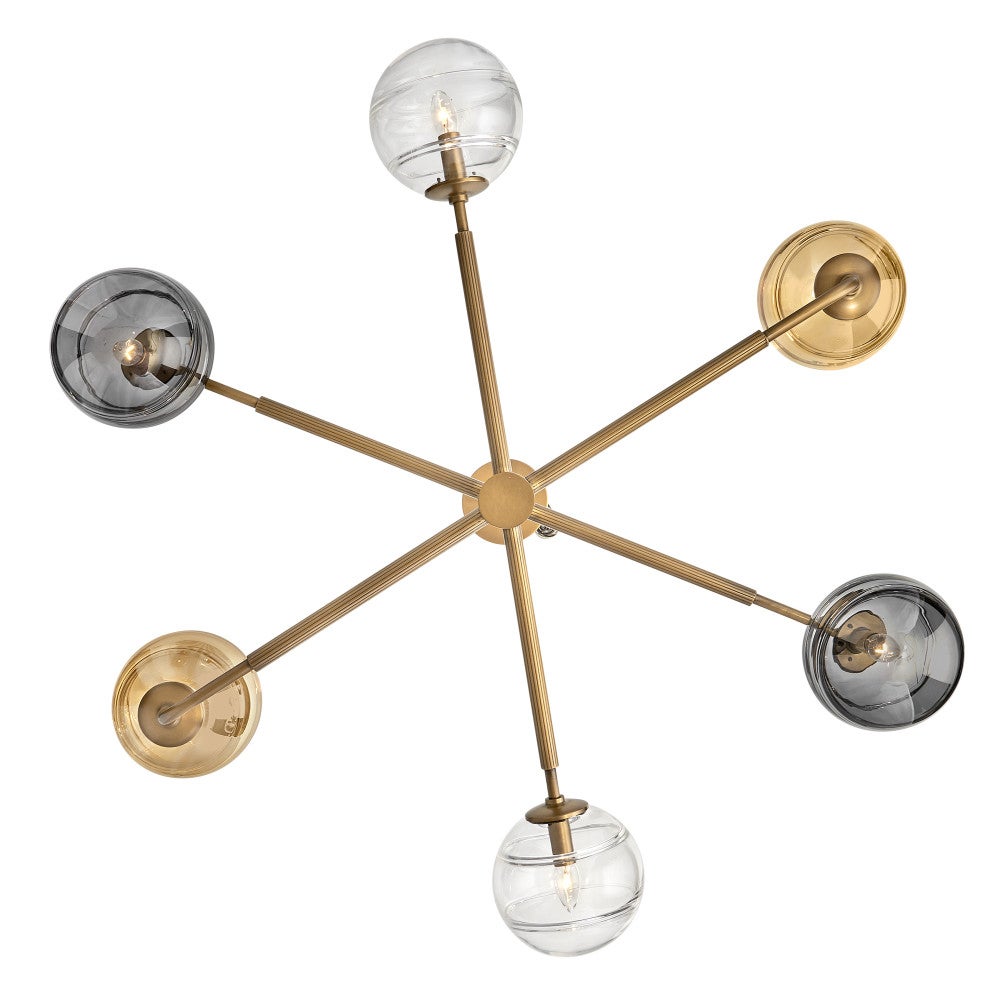 Oberon Large Adjustable Single Tier Chandelier