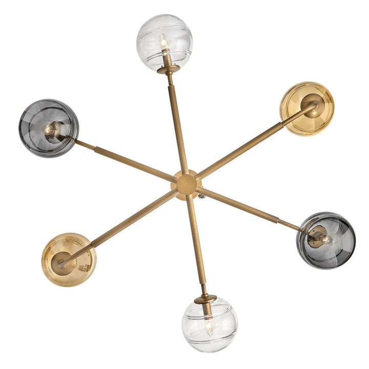 Oberon Large Adjustable Single Tier Chandelier