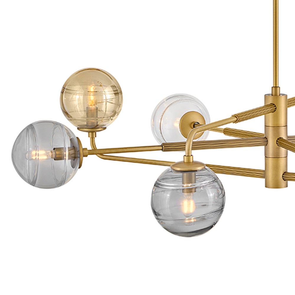 Oberon Large Adjustable Single Tier Chandelier