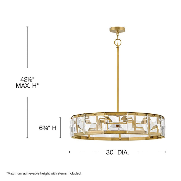 Jolie Medium LED Drum Chandelier