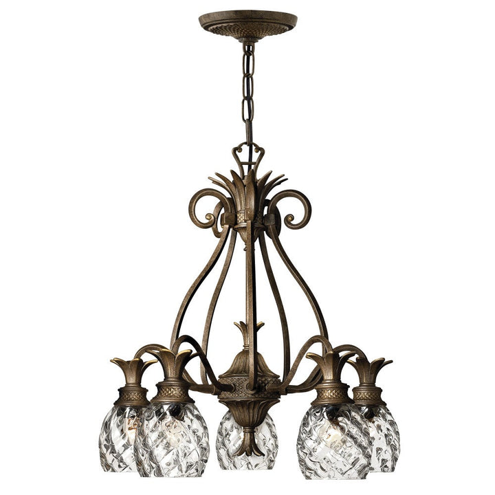 Plantation Single Tier Chandelier in Pearl Bronze by Hinkley