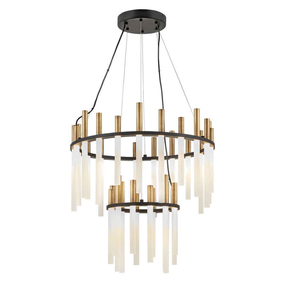 Echo Chandelier, Medium LED Multi Tier Chandelier, by Hinkley
