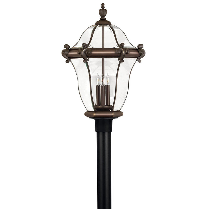 San Clemente Post Mount Lantern