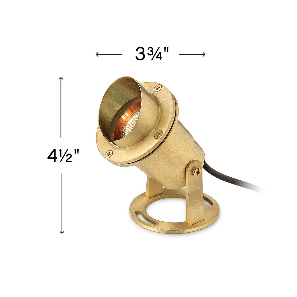 Accent Pond Light 12V Brass MR16 Submersible
