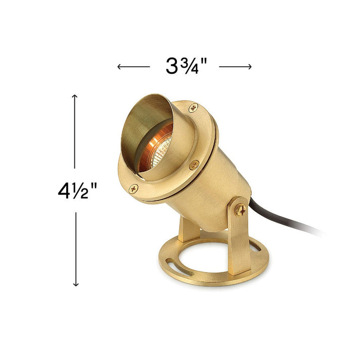 Accent Pond Light 12V Brass MR16 Submersible