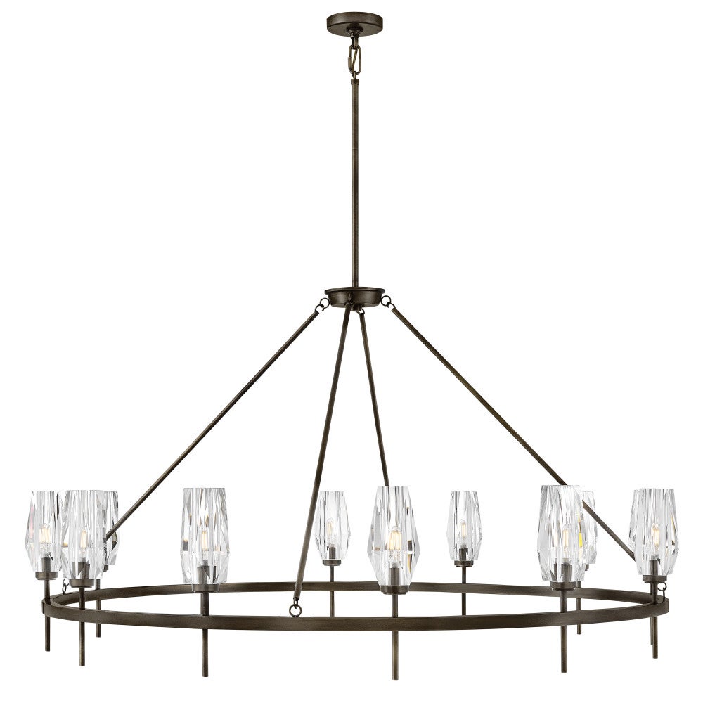 Ana Single Tier Chandelier in Black Oxide by Hinkley