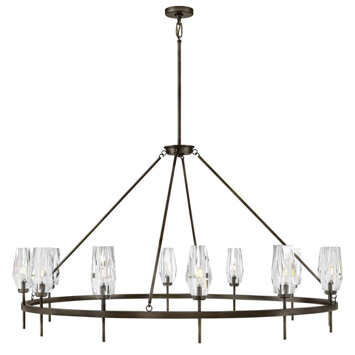Ana Single Tier Chandelier in Black Oxide by Hinkley