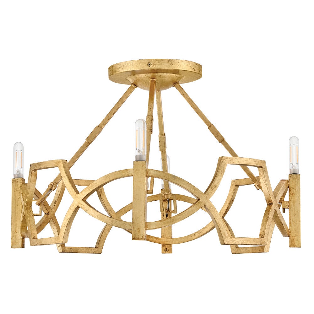 Leona Medium Semi-Flush Mount