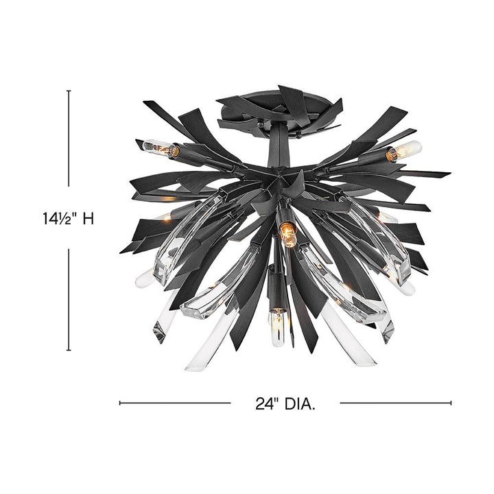 Vida Large Semi-Flush Mount