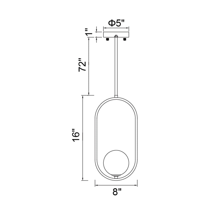 Celeste - 1 Light Pendant