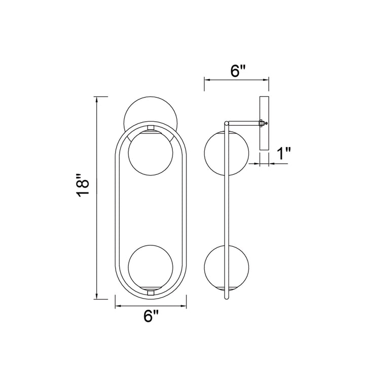 Celeste - 2 Light Wall Sconce